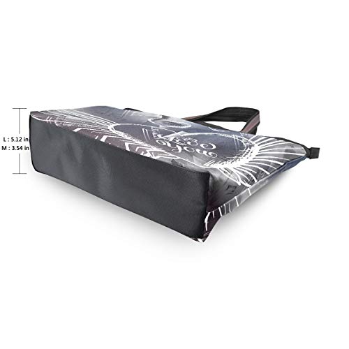 DXG1 - Bolso de tela para mujer Color-1 17.72"x5.12"x13"/45x13x33 cm