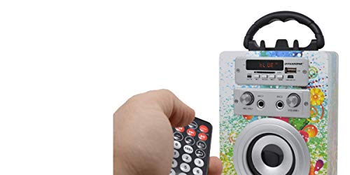 DYNASONIC - Altavoz Bluetooth con Karaoke 10W | Reproductor mp3 Inalámbrico Portátil, Lector USB SD, Radio FM - Modelo 1