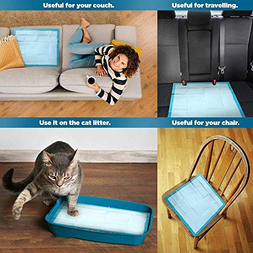 DZL-empapadores Desechables - Empapadores Super-absorbentes, Almohadillas para la incontinencia (XL 60X90CM 40PCS, Blanco)