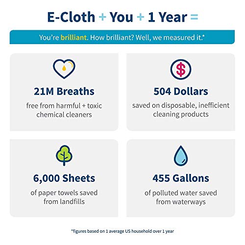 E-cloth - Plumero (para limpieza en seco y en húmedo), color azul