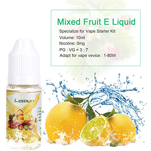 E-líquido sin Nicotina, ZEMOJ 5x10ml E-líquido para Cigarrillos Electrónicos 70VG/30PG E-shisha, ni Tabaco, 5 piezas