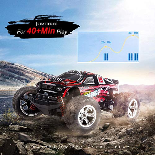 EACHINE EC09 Coche de Control Remoto para niños Adultos, RC Car de Alta Velocidad 1: 20 Escala 35+ mph 4WD Off Road Monster Trucks, 2 baterías Recargables 40 Minutos