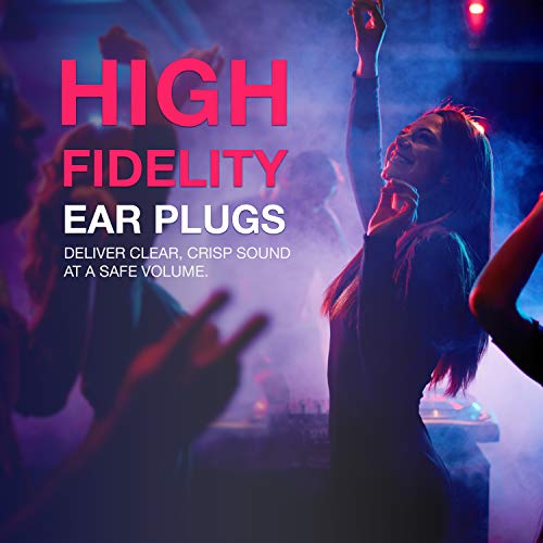 EarPeace HD Tapones de Oídos para Conciertos - Protección Auditiva de Alta Fidelidad para Festivales, DJs y Músicos (Standard, Red Case)
