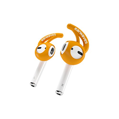Earwaves ® - Accesorio fijador Compatible con Auriculares Apple AirPods & Apple EarPods. Compatible con Auriculares iPhone X, iPhone 8, iPhone 7, etc. Incluye 2 Tallas.
