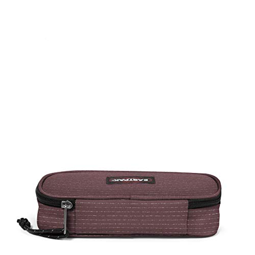 Eastpak Oval Single Estuche, 22 cm, Rojo (Melange Print Lines)