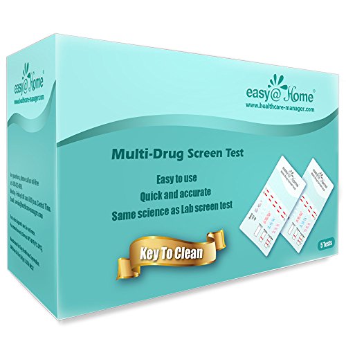 Easy@Home 5 x Test de Multidrogas Orina, Detecta Cocaína (COC), Marihuana (THC), Opio (Opi 2000), Anfetamina (AMP), Metanfetamina (MET/mAMP)-Pruebas de Multidrogas para la detección de 5 Drogas