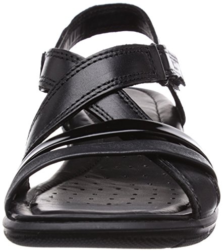 Ecco Felicia Sandal, Sandalias con Cuña para Mujer, Negro (BLACK/BLACK51707), 39 EU
