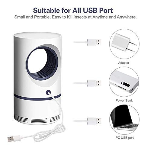 Eco Nature Lámpara Antimosquitos o Matamoscas Eléctrico de Exterior o Interior con Luz Repelente Mata Mosquitos.