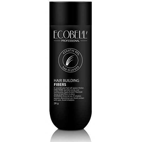 Ecobell microfibra de cheratina de 28Gr. (Castaño Medio)