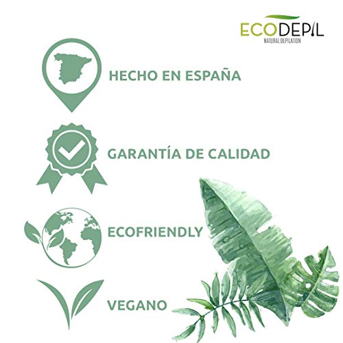 Ecodepil - Manopla Depilación Natural - Depilación Exfoliante - 100% Vegana - Hair Removal Pads - Recambios para 1 año - Ideal para Exfoliar la Piel - Elimina Pelos Enquistados