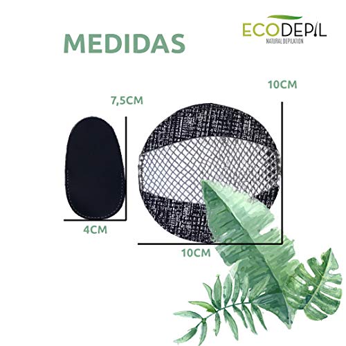 Ecodepil - Manopla Depilación Natural - Depilación Exfoliante - 100% Vegana - Hair Removal Pads - Recambios para 5/6 meses - Ideal para Exfoliar la Piel - Elimina Pelos Enquistados