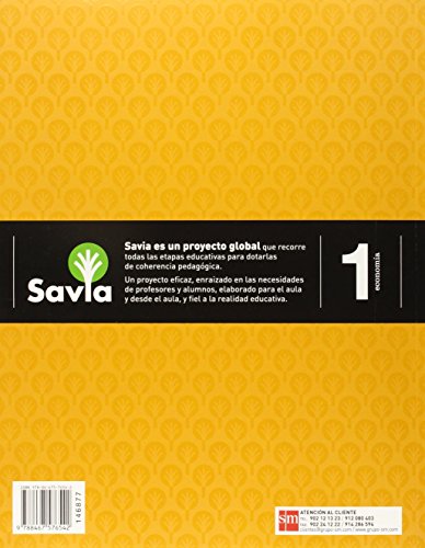 Economía. 1 Bachillerato. Savia - 9788467576542