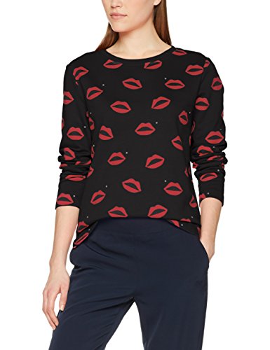 edc by Esprit 018cc1j004 Sudadera, Multicolor (Black 001), Medium para Mujer