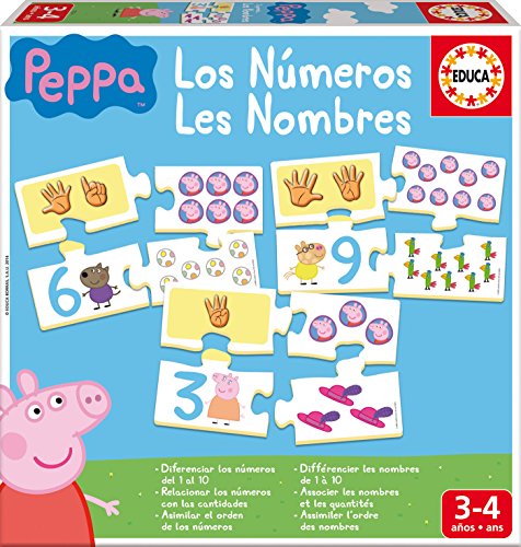 Educa - Aprendo Los Números Peppa Pig, juego educativo para niños, a partir de 3 años (16224)