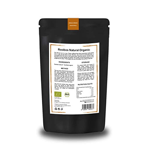 Edward Fields - Rooibos Orgánico de alta calidad. Cantidad: 100g. Formato: Granel. Origen: Sudáfrica. Detox, antioxidante.