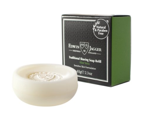 Edwin Jagger Aloe Vera 99.9% Natural Traditional Shaving Soap 65G Refill