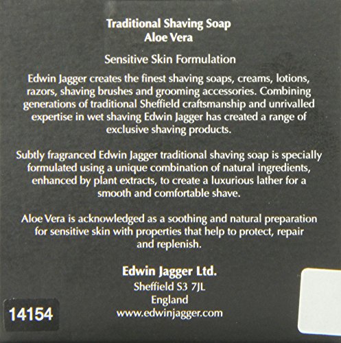 Edwin Jagger Aloe Vera 99.9% Natural Traditional Shaving Soap 65G Refill