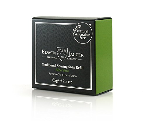 Edwin Jagger Aloe Vera 99.9% Natural Traditional Shaving Soap 65G Refill