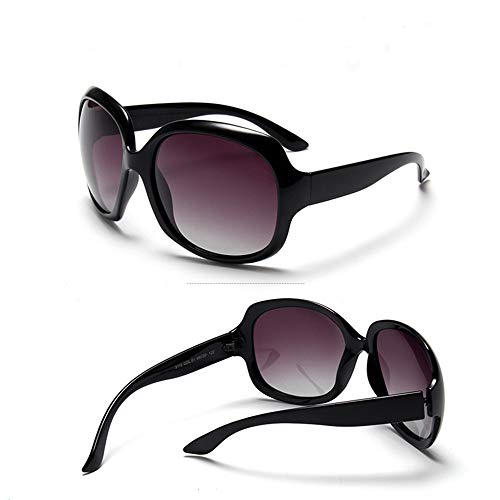 Effnny Gafas de sol polarizadas para mujeres, protección UV, Lentes de sol espejadas 3113 (Negro)