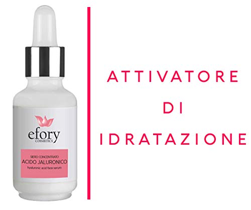 Efory® - Sérum concentrado ácido hialurónico SOS, hidratación, 30 ml, liftante, activador de hidratación, alisa y rellena las arrugas y signos de expresión.