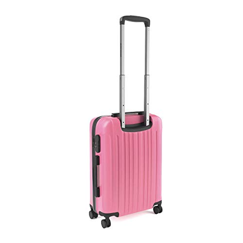 Eglemtek ABS Maleta Equipaje de Mano Cabina rígida Ligera con 4 Ruedas, 55cm,Trolley cáscara Dura Color Rosado