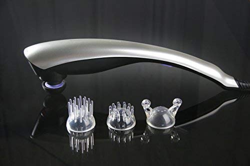 EGO® Masajeador corporal de vibración (modelo 2020) - Masaje vibrador de shiatsu, anticelulitis, reflexología y acupresión - Vibromasajeador eléctrico, portátil - Garantía 2 Años