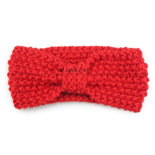 El Bebé de las Vendas del Lana Tejidos de Punto de Turbante Hairbands para los Cabritos/Chilren/Bebé (6 Pack)