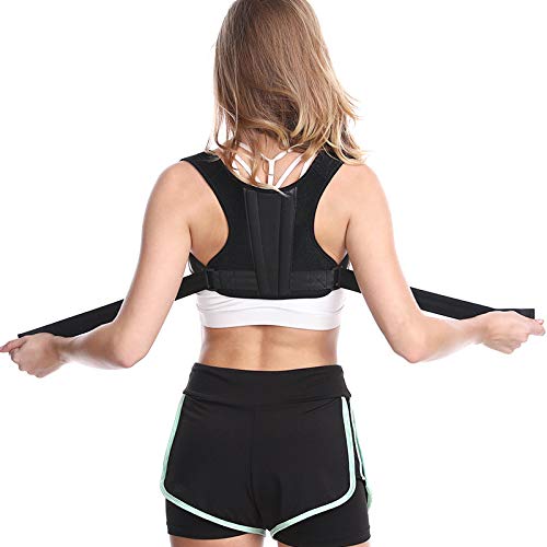El corrector de postura es adecuado para hombres, mujeres y niños, con correas ajustables dobles y cómodas para aliviar el dolor de cuello, espalda y hombros