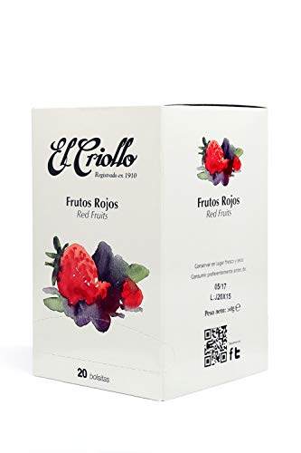 El Criollo - Infusión Frutos Rojos Gourmet | Pack de 2x20 (40 bolsitas)
