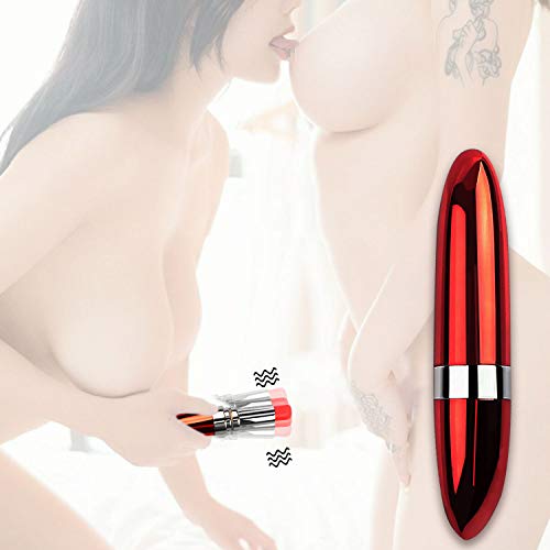El estimulante Mini Lipstick es apto para viajes y la batería vibrante es adecuada para principiantes (rojo)