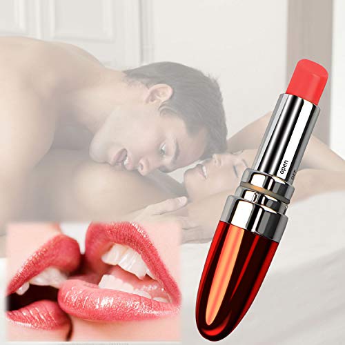 El estimulante Mini Lipstick es apto para viajes y la batería vibrante es adecuada para principiantes (rojo)