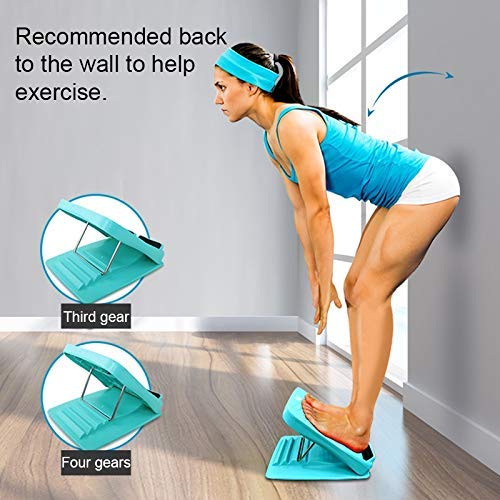 El estiramiento del pedal plegable de masaje plantar Permanente Body Sculpting for adelgazar Paneles de estiramiento de la cuña, tamaño: 27 * 30,5 cm (azul-verde) Práctico equipo de gimnasia en el hog