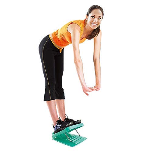 El estiramiento del pedal plegable de masaje plantar Permanente Body Sculpting for adelgazar Paneles de estiramiento de la cuña, tamaño: 27 * 30,5 cm (azul-verde) Práctico equipo de gimnasia en el hog