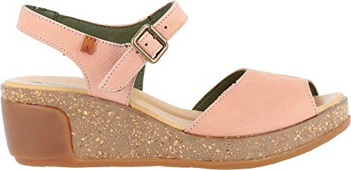 El Naturalista Leaves, Sandalias con Punta Abierta para Mujer, Rosa (Candy Candy), 40 EU