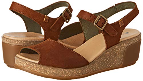 El Naturalista Pleasant Leaves N5000, Sandali con Plateau Donna, Marrone (Wood/Nectar Wood), 41 EU