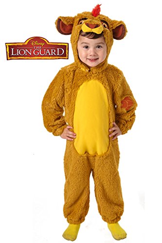 El Rey León - Disfraz de león Deluxe para niño, infantil talla S (3-4 años)