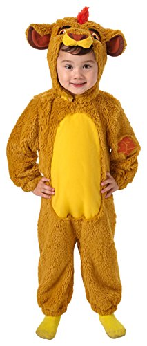 El Rey León - Disfraz de león Deluxe para niño, infantil talla S (3-4 años)