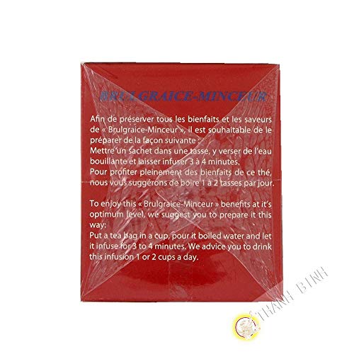 El té negro adelgazar QUEMAR GRASA 20 x 1½,5g de Sri Lanka - Pack de 3 uds