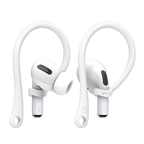 elago Ear Hooks Gancho de Oreja AirPods Pro Diseñado para Apple AirPods Pro y AirPods 1 & 2 [US Patente Registrado] (Blanco)