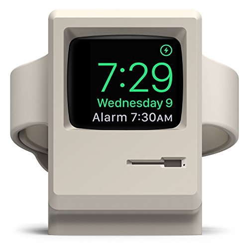 elago W3 Soporte con Apple Watch Serie 5 (2019) / Serie 4 / Serie 3 / Serie 2 / Serie 1 / 44mm / 42mm / 40mm / 38mm - Modo de Soporte Nocturno, Estación de Carga (Blanco)