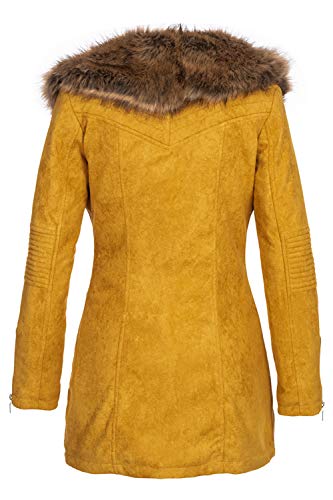 Elara Chunkyrayan - Parka para mujer amarillo M