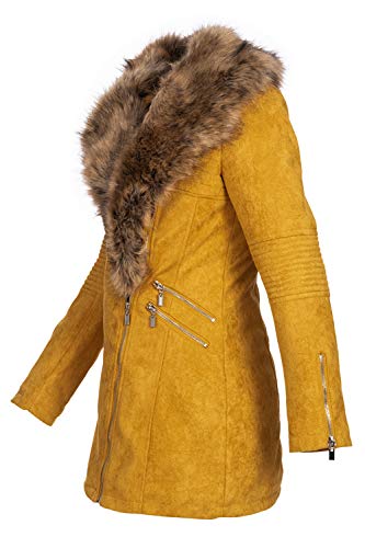 Elara Chunkyrayan - Parka para mujer amarillo M