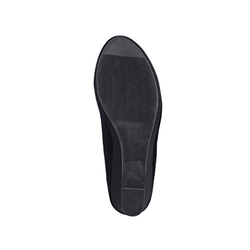 Elara Zapato de Tacón Alto Mujer Cuña Plataforma Chunkyrayan Negro B8011Y-PM-38-Schwarz