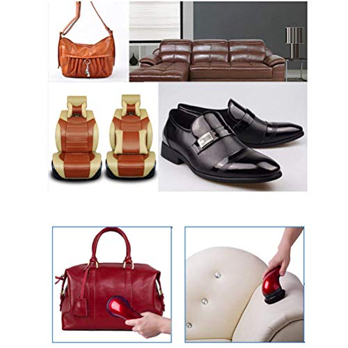 eléctrico Cepillo de zapatos,Cabeza de 5 cepillos para bolso de cuero cepillo/sofá de cuero cepillo/asiento de coche Cushion Brush/cepillo giratorio de cuero Cepillo de cuero Pulido Cepillo