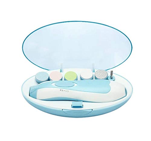 Eléctrico Lima de uñas del bebé, 6 Cabezas de Limado Set de Manicura y Pedicura para Bebé y Adultos para los dedos de los pies y las uñas, Lima Uñas,Cuidado, pulido y recorte