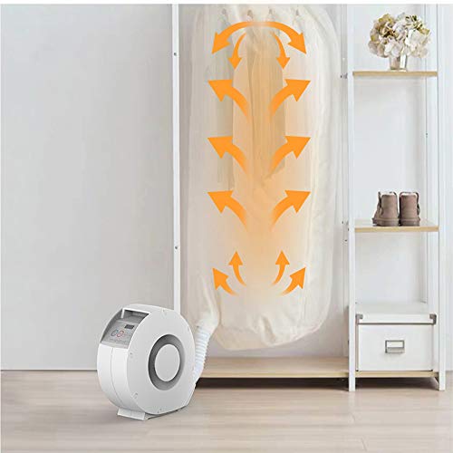 Eléctrico Secadora de ropa, Portátil Secador de edredones zapatos, Edredón de ropa pequeña Más cálido Calentador de manta Deshumidificador para viajes casa, Secador pelo para perros y gatos,Blanco