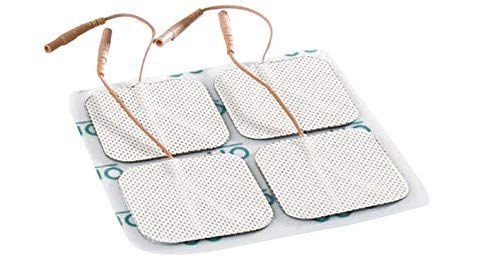 Electrodos para electroestimuladores Med-Fit, Prorelax Axion,Tenscare Saneo 40 Electrodos de duración de la más alta calidad 5cm x 5cm- Adecuado para todas las decenas con conectores de 2 mm.