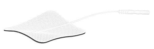 Electrodos para electroestimuladores Med-Fit, Prorelax Axion,Tenscare Saneo 40 Electrodos de duración de la más alta calidad 5cm x 5cm- Adecuado para todas las decenas con conectores de 2 mm.
