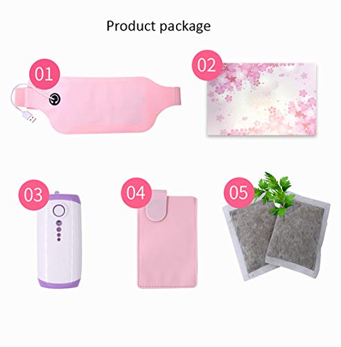 Electroestimulación para alivio del dolor menstrual,Período de menstruación del dispositivo de masaje menstrual Dismenorrea Dolor Dispositivo,Rosado