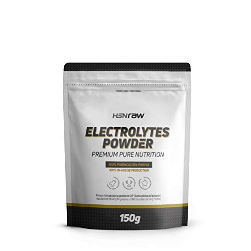 Electrolitos en Polvo de HSN Raw | Sales Minerales para Deporte: Ciclismo, Maratón, Triatón | Hidratación y Recuperación | Vegano, Sin Gluten, Sin Lactosa, Sin Carbohidratos, Sin Sabor, 150 gr